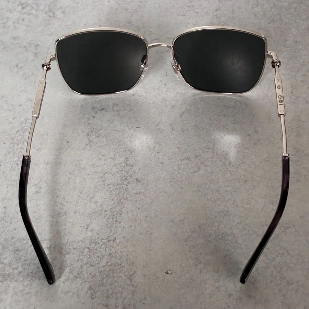Burberry BE3158 1005/87 Square Metal Sunglasses Gold Gray 58-16-145 NWOT